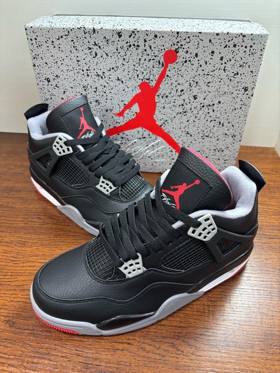 Jordan Other - Air Jordan 4 Retro Bred Reimagined 2024 -Men's Black/Red Basketball Sneakers